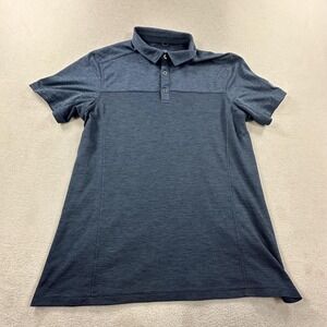 Kuhl Shirt Mens Medium Blue Engineered Performance Polo Hiking Outdoor Stretch